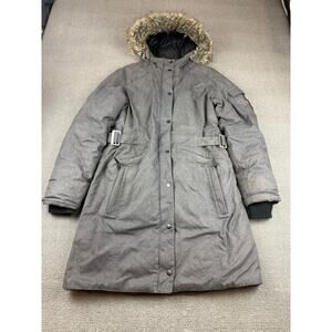 Eddie Bauer Women's Medium Gray Superior Down Stadium Parka